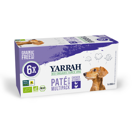 Yarrah Organic Dog Tray Multipack PÃÂÃÂÃÂÃÂÃÂÃÂÃÂÃÂÃÂÃÂÃÂÃÂÃÂÃÂÃÂÃÂ¢tÃÂÃÂÃÂÃÂÃÂÃÂÃÂÃÂÃÂÃÂÃÂÃÂÃÂÃÂÃÂÃÂ© Grain Free 900g (Pack of 4)