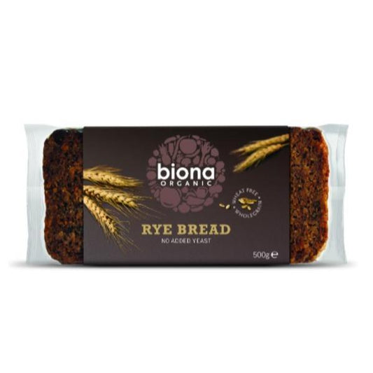 Biona Organic Wholemeal Rye Bread 500g