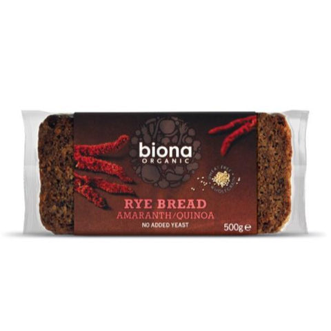 Biona Org Amaranth Quinoa Rye Bread 500g