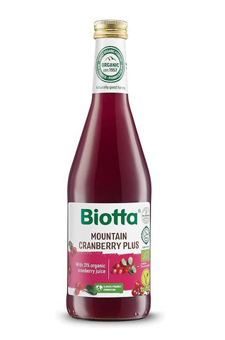 Biotta Organic Mountain Cranberry Juice 500ml (Pack of 6)