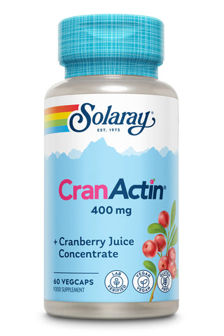 Solaray CranActin 400mg - Cranberry Juice Concentrate - Lab Verified - Vegan - Gluten Free - 60 VegCaps
