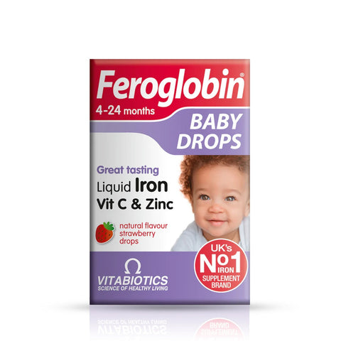 Vitabiotics Feroglobin Baby Drops 30ml (Pack of 4)