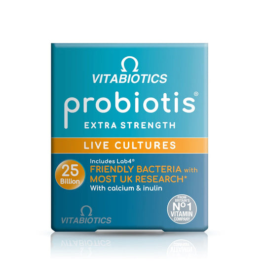 Vitabiotics Probiotis Extra Strength 25B CFU 30 Capsules (Pack of 4)