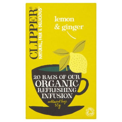 Clipper Lemon & Ginger 20 Bags