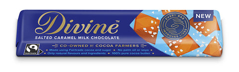 Divine Salted Caramel Chocolate Bar 35g (Pack of 30)