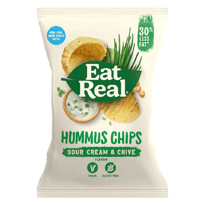 Eat Real Hummus Sour Cream & Chive 135g (Pack of 10)