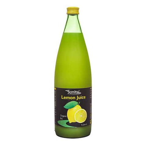 Sunita Organic Lemon Juice from Concentrate 1ltr (Pack of 6)