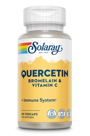 Solaray Quercetin, Bromelain and Vitamin C (QBC Plex) - Immune System - Lab Verified - Vegan - Gluten Free - 60 VegCaps