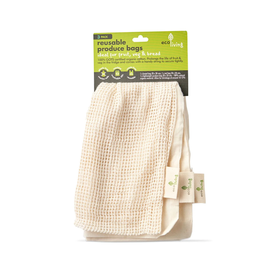 Ecoliving Reusable Produce Bag (3 Pack) 1pc (Pack of 50)