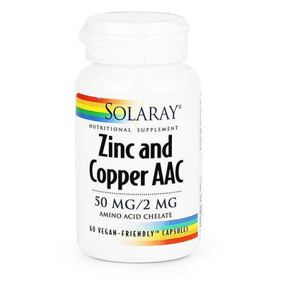 Solaray Zinc and Copper AAC 60vcaps