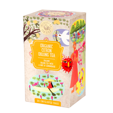 Ministry of Tea Organic Citron Oolong Tea 20 Bags (Pack of 6)