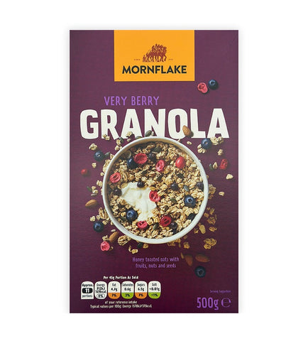 Mornflake Premium Very Berry Granola 500g (Pack of 12)