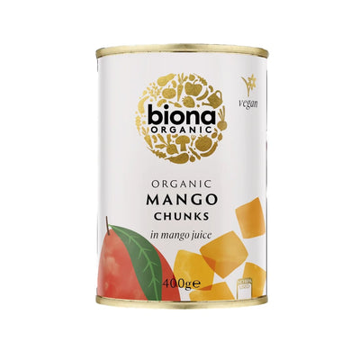 Biona Mango Chunks in Mango juice Organic 400g (Pack of 6)