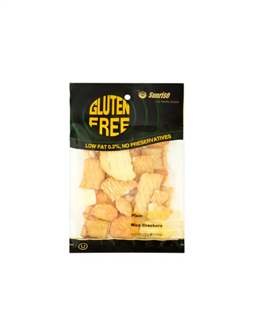 Sunrise Gluten Free Rice Crackers - Plain 100g (Pack of 12)