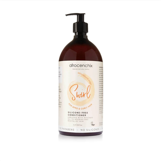 Afrocenchix Swirl - Silicone-Free Conditioner-Jumbo 1ltr (Pack of 6)
