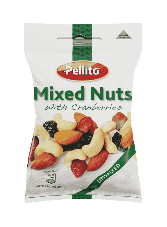 Pellito Mix Nuts with Cranberries 50g (Pack of 30)