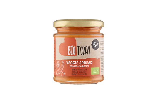 Biotoday Organic Veggie Spread Tomato-Courgette 160g (Pack of 6)