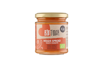 Biotoday Organic Veggie Spread Tomato-Courgette 160g (Pack of 6)