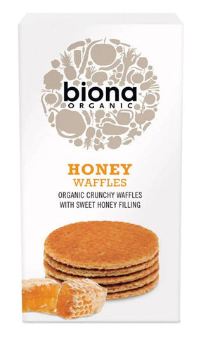 Biona Honey Waffles Organic 175g (Pack of 12)