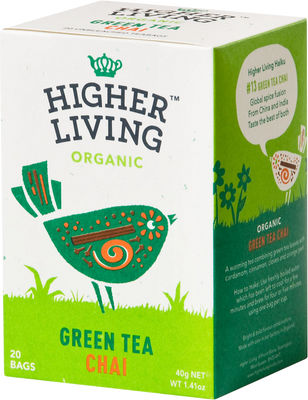 Higher Living Organic Green Tea Collection 20 Bags (Pack of 4)