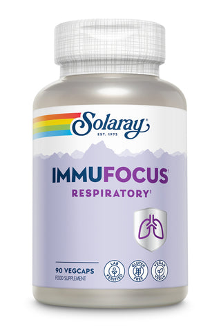 Solaray Immufocus Respirartory - Lab Verified -Vegan - Gluten Free 90 VegCaps