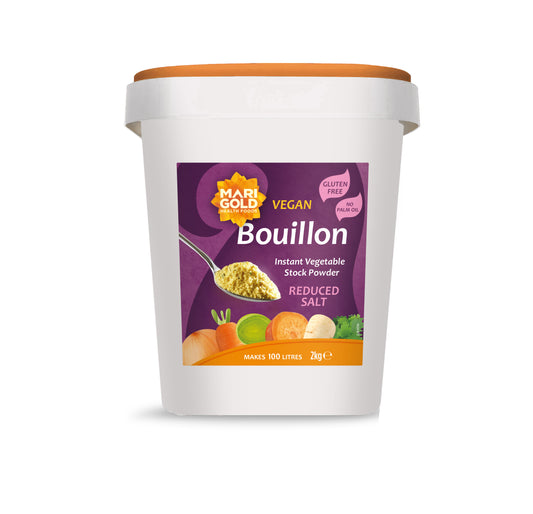 Marigold Vegan Bouillon Instant Vegetable Stock Powder Reduced Salt, 2kg