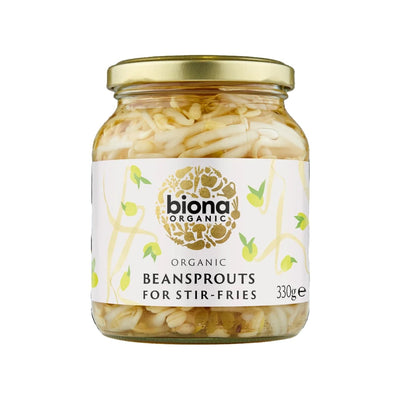 Biona Bean Sprouts Organic in Glass jars 330g (Pack of 6)