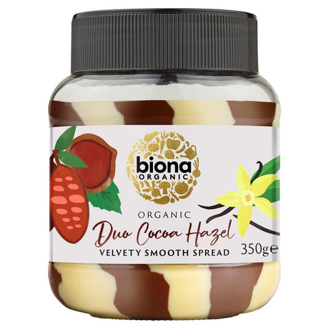 Biona Duo Chocolate Hazelnut Spread Organic 350g (Pack of 6)