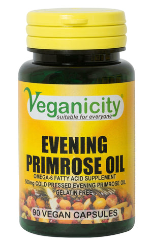 Veganicity Evening Primrose Oil 500m 90 Vcaps (Pack of 12)
