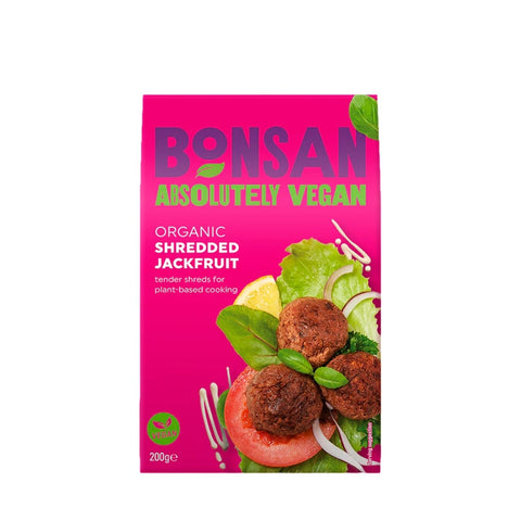 Bonsan Organic Plain Shredded Jackfruit 200g (Pack of 12)