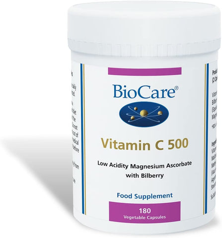 Biocare Vitamin C 500 Citrus Free 180 Vegicaps