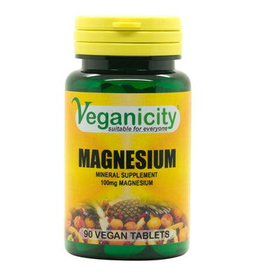 Veganicity Magnesium 100mg 90 Vtabs (Pack of 12)