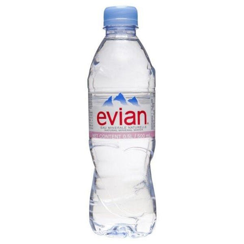 Evian Natural Mineral Water 50cl (Pack of 24)