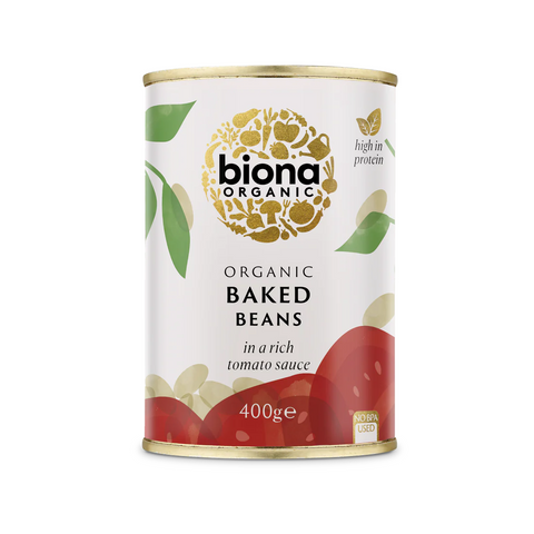 Biona Baked Beans in Tomato Sauce Organic 400g (Pack of 12)