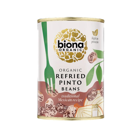 Biona Refried Pinto Beans Organic 410g (Pack of 12)
