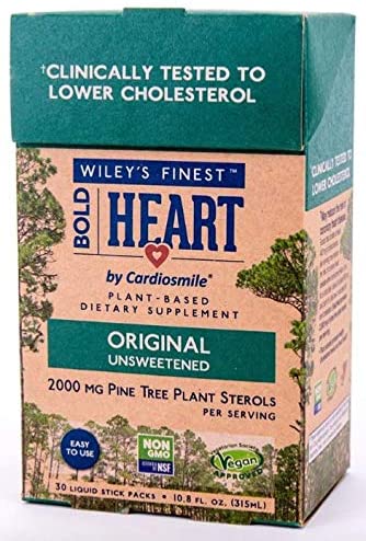 Wiley's Finest Bold Heart 2000mg Pine Tree Plant Sterols 30 Liquid Sticks