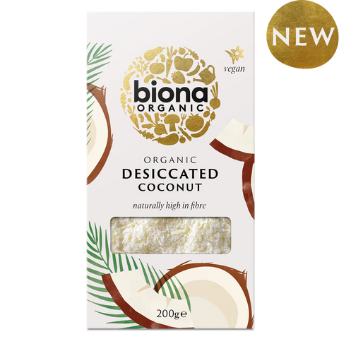 Biona Desiccated Coconut Organic 200g (Pack of 12)