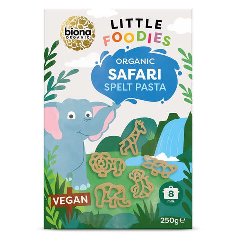 Biona Little Foodies - Spelt Safari Animals Organic 250g (Pack of 12)