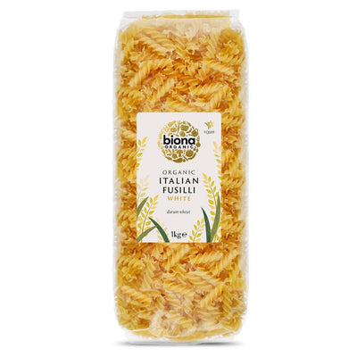 Biona White Fusilli Organic 1kg (Pack of 9)