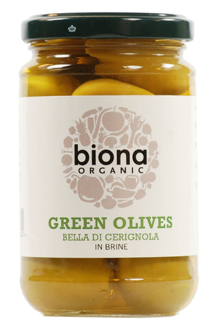 Biona Bella di Cerignola Olives in Brine Organic 280g (Pack of 5)