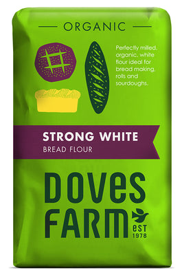 Doves Farm Strong White Bread Flour 1.5kg (pack of 5)