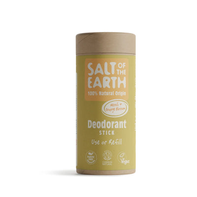 Salt Of The Earth Natural Deodorant Stick Refill/Plastic Free Neroli & Orange 75g (Pack of 6)