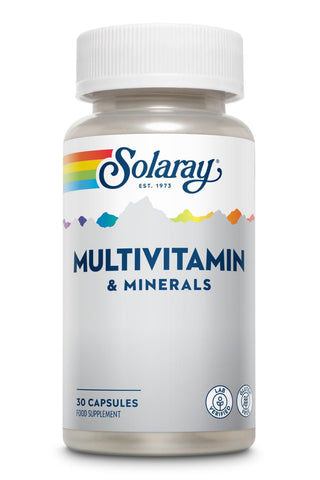Solaray Multivitamin and Minerals - Lab Verified - Gluten Free 30 Capsules