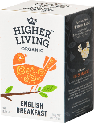 Higher Living Organic English Breakfast 20 Bags