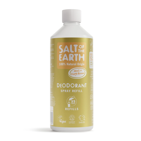 Salt Of The Earth Natural Deodorant Spray Refill Neroli & Orange 500ml (Pack of 12)