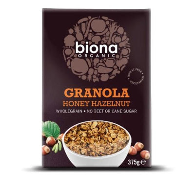 Biona Organic Honey Hazel Crunchy 375g