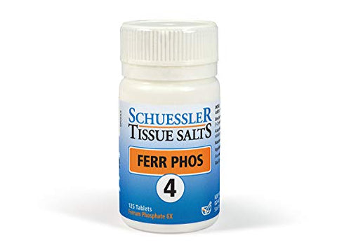 Schuessler No.4 Ferr Phos 6x Tissue Salts 125 Tablets