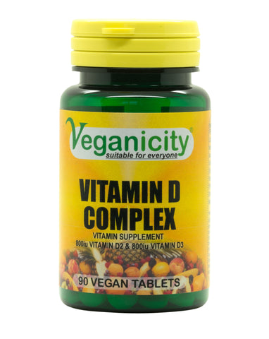 Veganicity Vitamin D Complex 1600iu 90 Vtabs (Pack of 12)