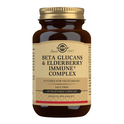 Solgar Beta Glucans & Elderberry Immune Complex 60 Vegetable Capsules