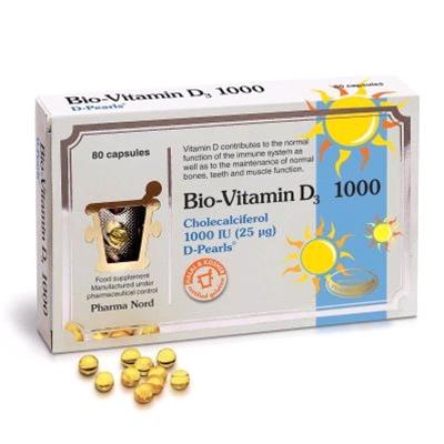 Pharma Nord Bio-Vitamin D3 1000IU (25ug) 80 Capsules